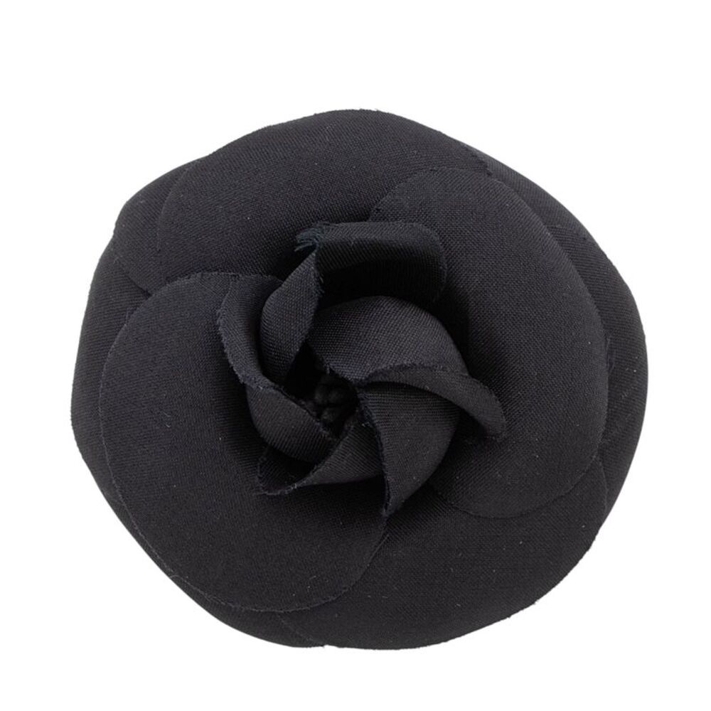 Chanel Vintage Silk Camellia Brooch